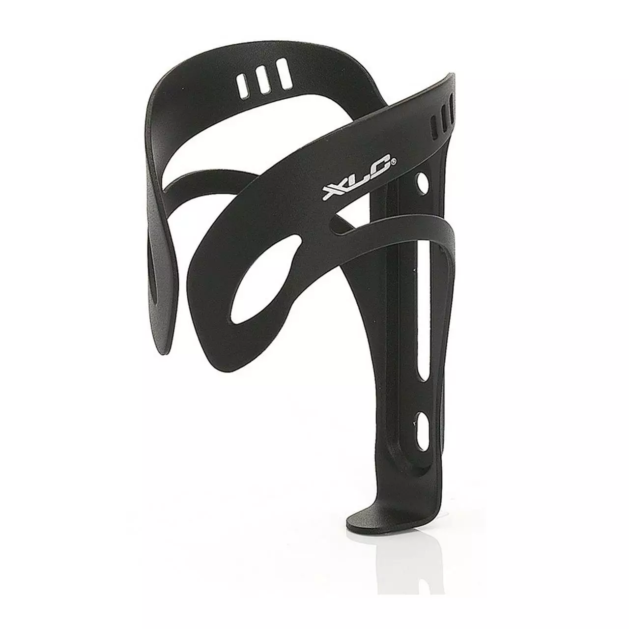 XLC / Fahrrad Trinkflaschenhalter Alu / BC-A04 / Glatte Form / Schwarz Matt